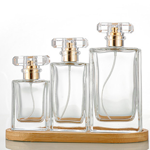 Модный новый 50ml плоский квадратный флакон духов портативный парфюмерный флакон