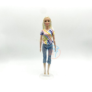 30cm Barbie Doll Clothes Accessories Ken Doll Couple Clothes Set Doll Parent-Child Dress Two-Piece Set