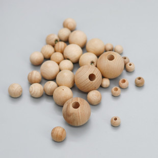 Solid Wood Colorfuled Round Wooden Balls, Colorfulful High-Quality Wood Crafts, Log Balls, Wooden Beads, Punched Beech Wood, Lotus Wood Balls in Stock
