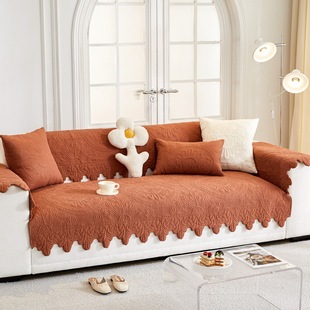 Pure Cotton Sofa Cushion Four Seasons Universal Non-Slip Sofa Cover Retro French Style Sofa Towel Fabric Sofa Seat Cushion New Style