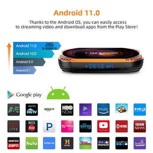 HK1 RBOX X4 Android 11 Amlogic S905X4 2.4G & 5G Wifi 1000M