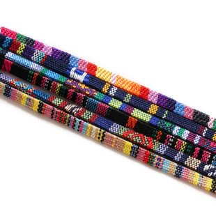 Cross-border Amazon Color Cotton Classic 5mm Flat Belt Ethnic Style Glasses Lanyard Glasses Chain Glasses Rope