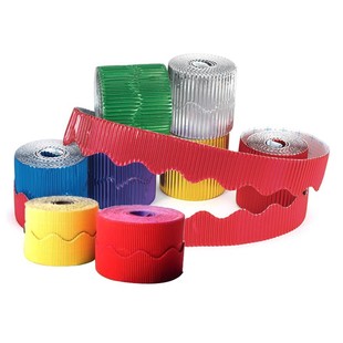 Kindergarten Huanchuang Handmade DIY Material Rolled Corrugated Paper Wavy Lace Corrugated Paper Decorative Background