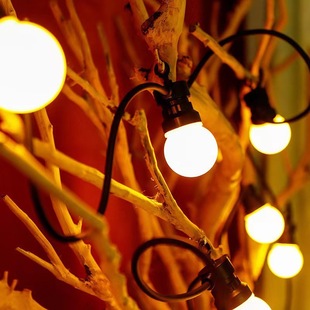 Outdoor Waterproof Camping Atmosphere Bulb Light Solar LED Light String Outdoor Sky Curtain Tent Courtyard Decorative Light G50