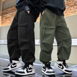 Boys Pants Spring and Autumn 2025 New Trousers Autumn and Winter Wear Large Children's Cordwork Pants Autumn Boys Casual Pants