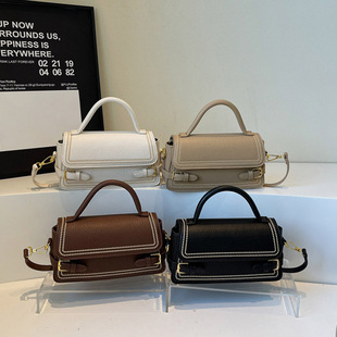 Cross-border Fashion Small Square Bag Handbag Women's 2025 New High-end Texture Shoulder Bag Fashionable Simple Crossbody Bag