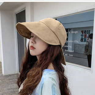 Rear Bow Large Rim Sunshade Fisherman Hat Summer Sun Hat with Sunscreen and Ultraviolet Protection Empty Top Korean Style Face Hat