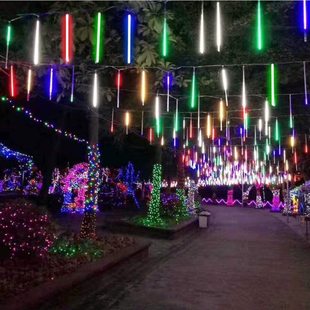 Meteor shower light led solar outdoor waterproof engineering lighting decorative atmosphere light courtyard street tree light wholesale