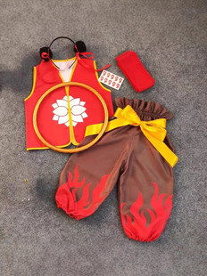 Nezha Costume Girl Nezha Devil Boy Performance Costume cos Halloween Little Nezha suit Anime Costume