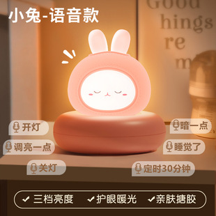 Cute pet night light bedroom sleep light baby nursing eye protection children night light moon sleeping light bedside lamp