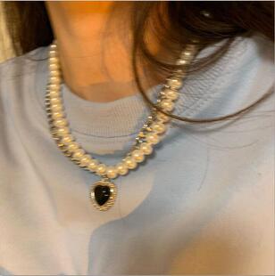 Elegant atmosphere simple fashion pearl short clavicle chain popular classic durable necklace women's temperament necklace wholesale