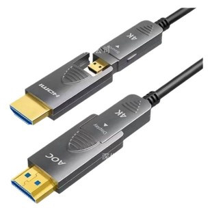Версия 2.1 волоконно-оптический кабель HD HDMI компьютерный телевизор видео кабель 4K @ 60Hz может проходить через большие и маленькие головки