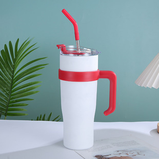 Новый 40oz креативный с ручкой Ice Ba Cup 304 из нержавеющей стали всасывающий стакан большой емкости открытый автомобильный кубок