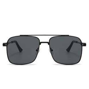 Square Sunglasses Men's High-end 2025 New Retro Double Beam Anti-UV Sunglasses for Driving