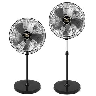 Double Horse Shaking Head Five-Leaf Large Wind Electric Fan Household Commercial Industrial Floor High Power