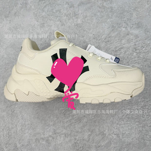 Putian Le Taotao MLB Shoes NY Big Baddy Shoes Yankees увеличивает мужскую пару кроссовок на толстой подошве