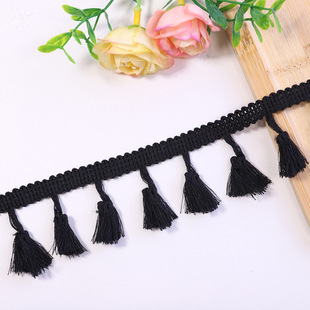 Factory spot wholesale 4cm polyester broom lace home textile clothing accessories tablecloth accessories tassel lace