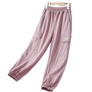 Boys and girls pants summer thin children's trousers ice silk mosquito-proof pants summer girls casual quick-drying sports Wholesale