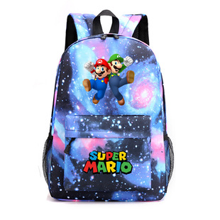 Новая игра Super Mario Star Молодежный студенческий школьный рюкзак для мужчин и женщин Повседневный дорожный рюкзак