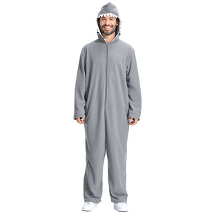 Halloween foreign trade one-piece pajamas party animal performance clothing Ocean Shark clothing great white shark doll dress up