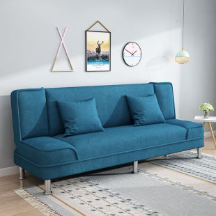 Sofa Bed Dual-use Home Multi-functional Lazy Simple Folding Small Apartment Living Room Rental Room Fabric Sofa