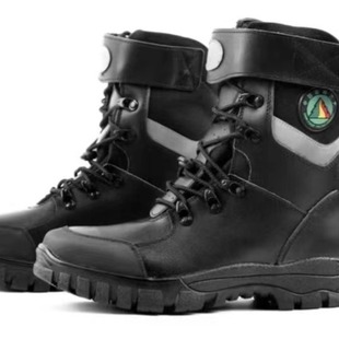 Factory direct supply mountaineering fire fighting anti-smashing wear-resistant high-top training boots anti-puncture wear fire-resistant boots 19 forest fire-fighting boots