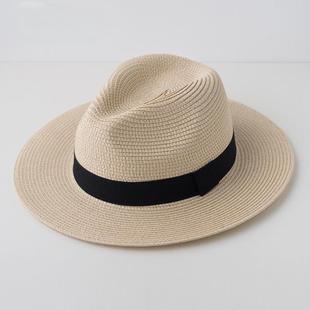 Lafite Straw Hat Men's Summer Seaside Holiday Beach Internet Celebrity Sunscreen Hand-woven Wide-brimmed Men's Sunshade Hat