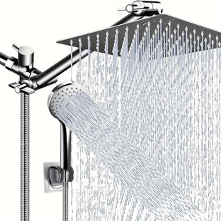 Foreign trade cross-border American concealed wall shower suit stainless steel top spray multifunctional shower
