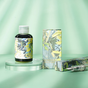 [Nano] Чернила Van Gogh-Send Blind Box Pen Чернила для студентов Неуглеродная Неблокирующая ручка Красный Черный Чистый синий