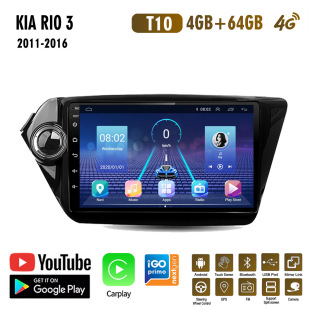 Suitable for Kia Ruiou 3 11-16 years car GPS Android navigator Bluetooth reversing image player