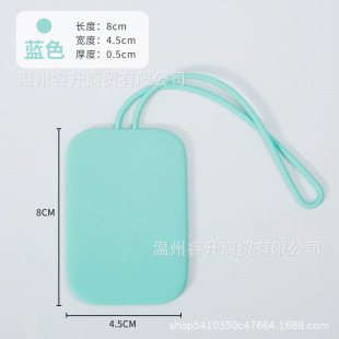Silicone luggage tag luggage tag boarding pass portable check-in pendant suitcase anti-lost tag identification tag