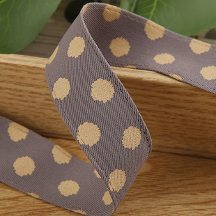 Twill Dot Ribbon Children's Hairpin Hair Accessories Material Clothing Accessories Shoe Flower Socks Decorative Printed Point Polyester Belt