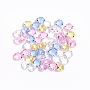 Factory direct flash nail jewelry ice crystal nail drill mobile phone accessories pointed bottom high permeability light bulb fat square