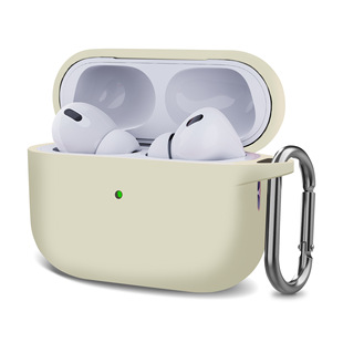 Применимо к airpods pro2 Apple New Bluetooth-гарнитура, силиконовый однотонный цельный утолщенный защитный чехол, устойчивый к падениям чехол