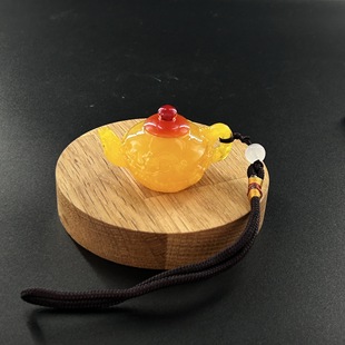 Handle pot handle piece blood Po Wenwan second generation beeswax handle pot fluorescent win money crafts pendant will sell products