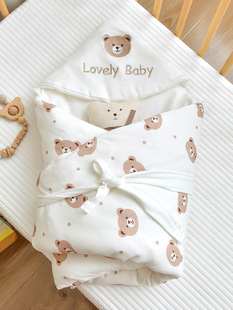 Baby quilt newborn baby cotton autumn and winter thickened quilt newborn anti-shock delivery room swaddling Four Seasons Universal
