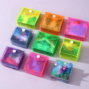Star Double-sided Printing Handmade Origami Square Paper Crane Kindergarten Students Children Printing Pattern Colored Paper small size