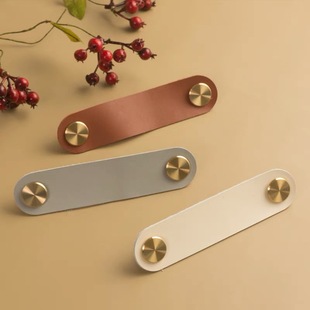 Headphone Cable Winder, Leather Cable Buckle, Data Cable Binding Belt, Power Cord Sorting, Storage and Protection Hub