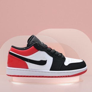Putian shoes AJ1 low-top Qinglong OG white green Chicago panda couple shoes Joe 1 cigarette ash white red sports basketball shoes