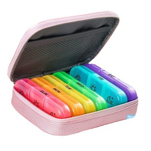 Foreign trade Amazon hot 7 days 14 grid medicine box pp plastic tablets storage shading week morning and evening medicine box
