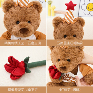 Set Dudu подлинный новый цветок подарок медведь день рождения медведь кукла девушка подарок милый плюшевый медведь