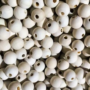 Defective products defective beads by weight 6mm-50mm superba beads non-porous loose beads log beads solid wood ball beads
