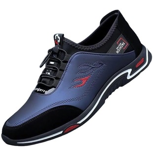 A generation of men's casual shoes spring and autumn soft bottom non-slip leather shoes trendy men's driving shoes new spring casual shoes men