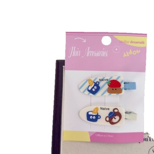 Cute dessert small animal seamless hairpin bangs cosmetic clip