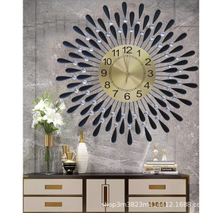 Simple wall clock living room decorative wall clock mute watch personalized creative clock home clock modern European quartz clock