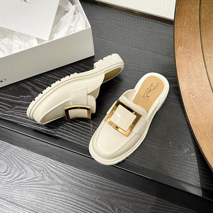 Live distribution half pack slippers women's 2023 new fashion out slippers non-slip rain shoes plastic water shoes ladies