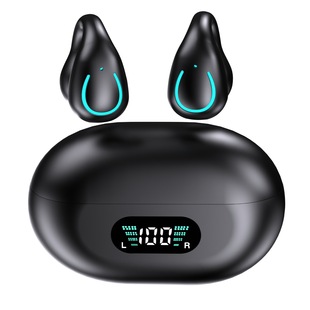 The new clip-on Bluetooth headset wireless noise reduction is not in-ear painless Sports ear clip headphones wholesale tremolo explosions