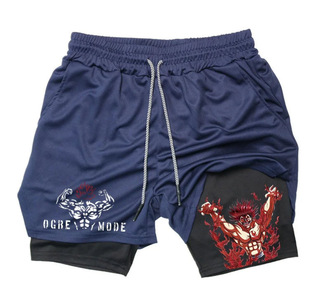 Dragon Ball series shorts 3D digital printing adult double-layer beach pants Amazon cross-border e-commerce hot selling factory