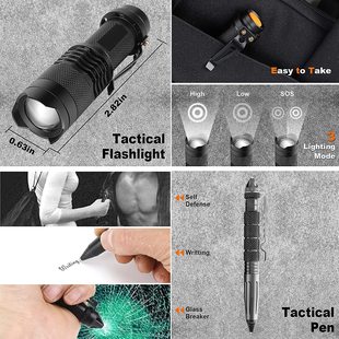 Amazon SOS Field Survival Equipment camping Outdoor Multi-functional Tool Set Adventure Self-defense First Aid