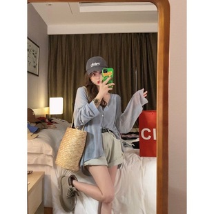 Premium Sunscreen Thin Knitted Cardigan Women's 2025 New Summer Gentle Loose Air-conditioning Shirt Top Ins